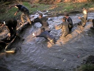 Having muddy fun!